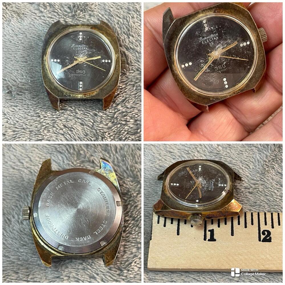 Vintage HORMILTON Electra 25 Mens Wrist Watch 360 Windomatic ( Parts/repair )